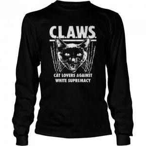 claws cat lovers against white supremacy shirt 3