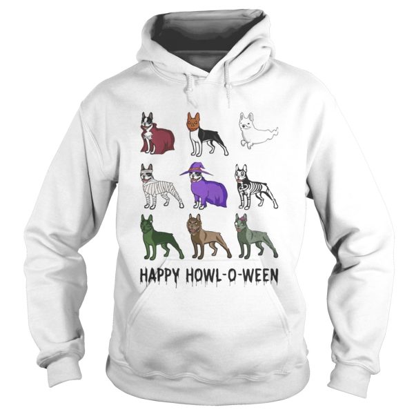 BOSTIE HAPPY HOWLOWEEN HALLOWEEN shirt