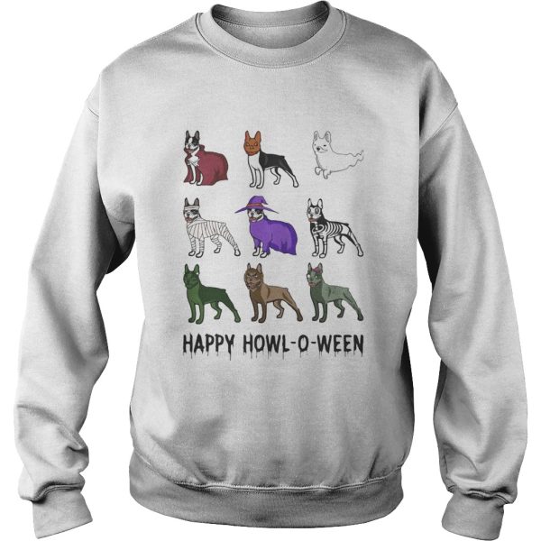 BOSTIE HAPPY HOWLOWEEN HALLOWEEN shirt