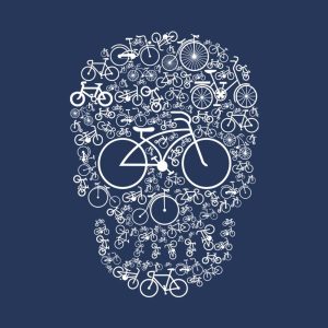 Bicycle Skull – T-shirt