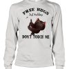 Black Cat Free Hugs Just Kidding Don’t Touch Me shirt