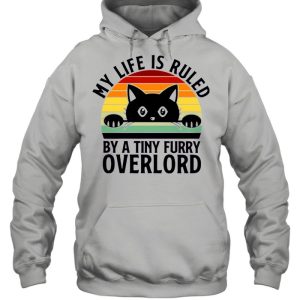 Black Cat My Life Is Ruled By A Tiny Overlord Vintage shirt 3