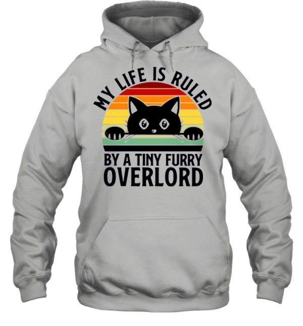 Black Cat My Life Is Ruled By A Tiny Overlord Vintage shirt