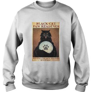Black Cat Paw Reading Revealing All 9 Lives Since 1692 shirt 3