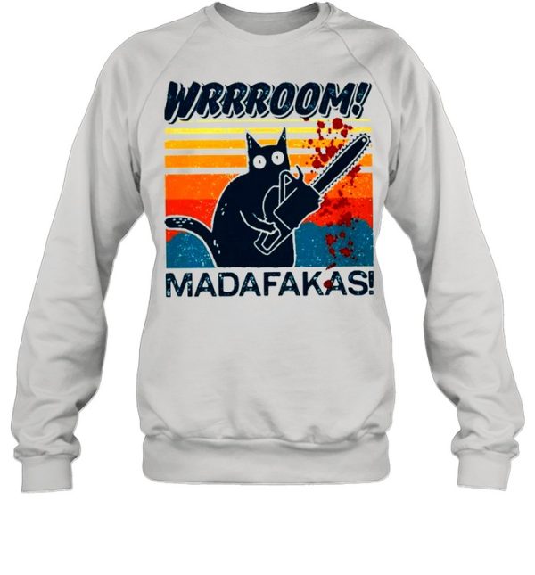 Black Cat Wrrroom Madafakas Vintage shirt