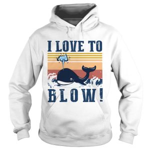 Blue Whale I Love To Blow Vintage shirt 1