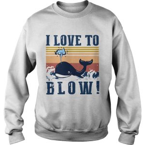 Blue Whale I Love To Blow Vintage shirt 2