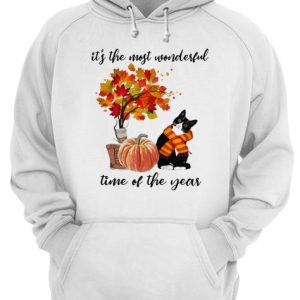 Bombay Cat Collie It's The Most Wonderful Time Of The Year Fall Autumn Maple Leaf Shirt 3