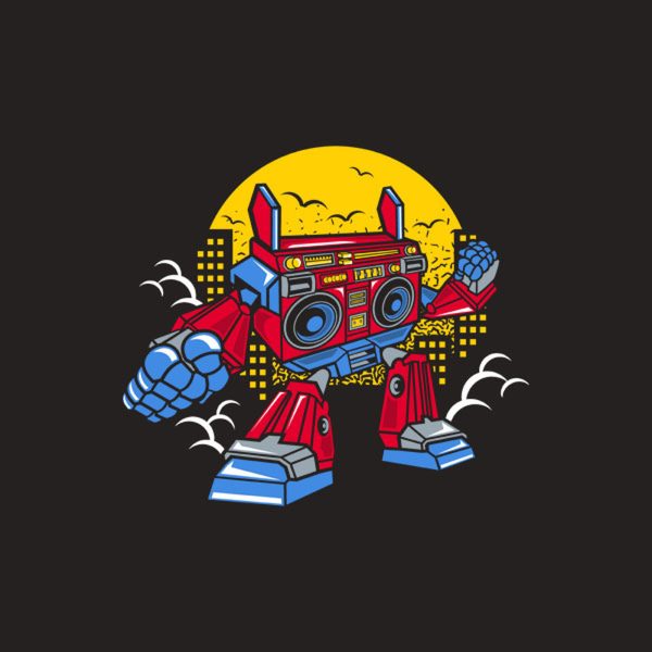 Boombox robot – T-shirt