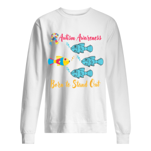 Born To Stand Out Puzzle Ribbon Cool Autism Awareness shirt 2