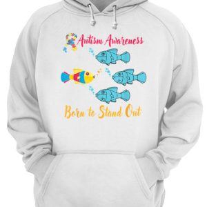 Born To Stand Out Puzzle Ribbon Cool Autism Awareness shirt 3