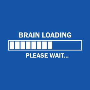 Brain loading. Please wait. – T-shirt
