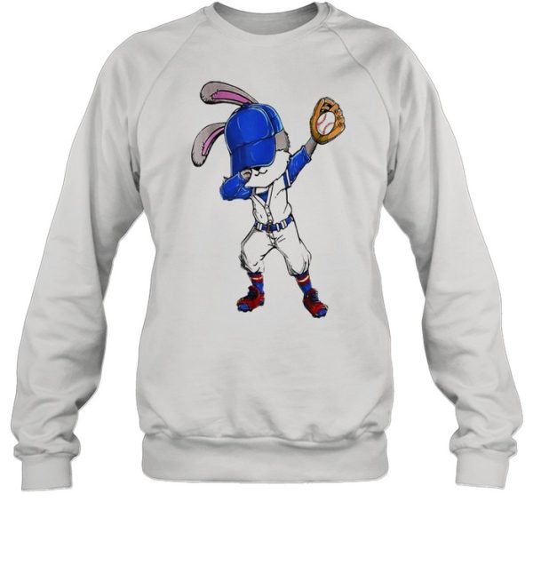 Bunny dabbing playing Baseball shirt