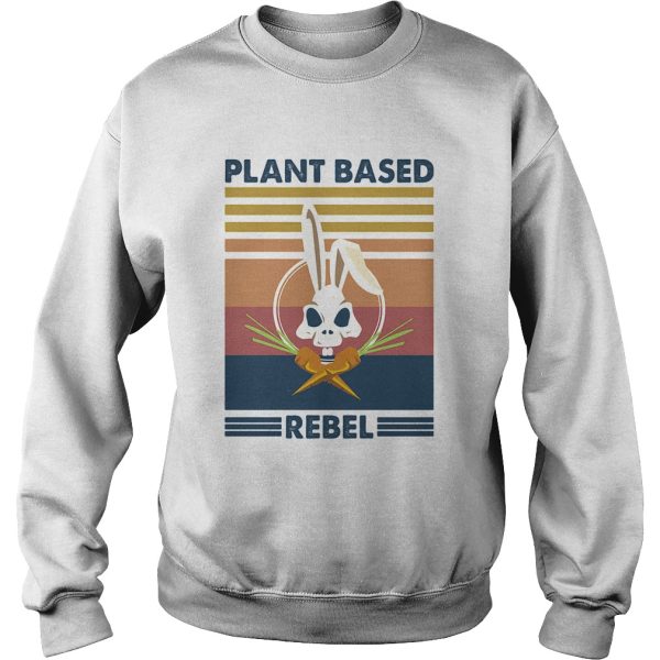 Bunny skull plant based rebel vintage shirt