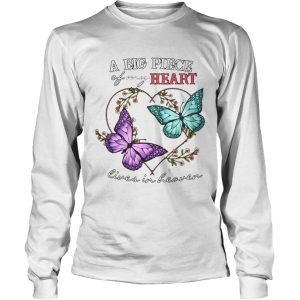 Butterfly A Big Piece Of My Heart Lives In Heaven shirt 2