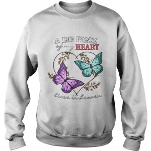 Butterfly A Big Piece Of My Heart Lives In Heaven shirt 3