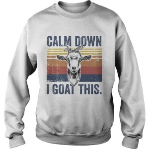Calm down I goat this vintage retro shirt 2