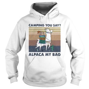 Camping you say alpaca my bag vintage shirt