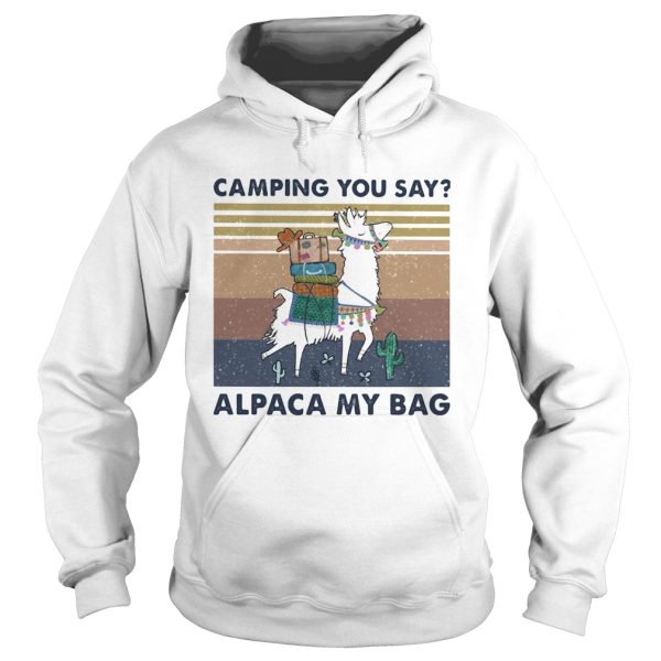 Camping you say alpaca my bag vintage shirt