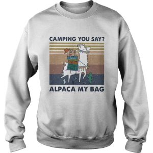 Camping you say alpaca my bag vintage shirt 2