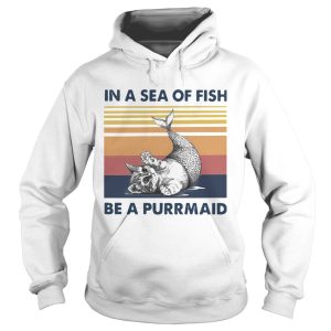 Cat In A Sea Of Fish Be A Purrmaid Vintage shirt
