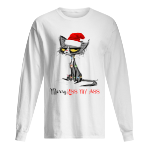 Cat Merry Kissmyass Christmas shirt 1