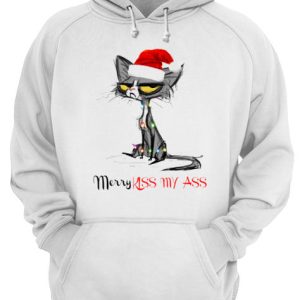Cat Merry Kissmyass Christmas shirt 3