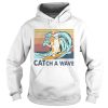 Cat Surfing Catch A Wave Vintage shirt
