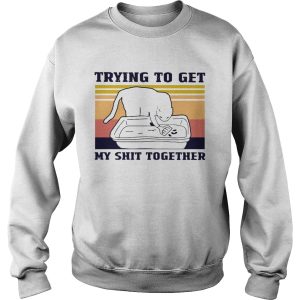 Cat Trying To Get My Shit Together Vintage shirt 2