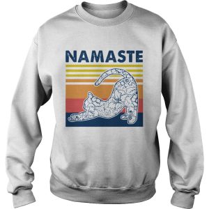 Cat Yoga Namaste Black Best Vintage shirt