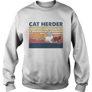 Cat herder Vintage retro shirt 2
