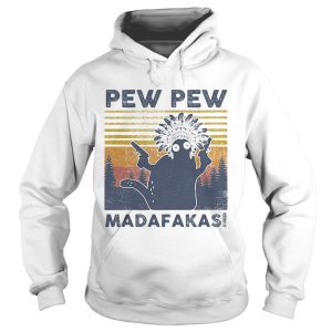 Cat native pew pew madafakas vintage retro shirt