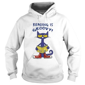 Cat reading is groovy shirt