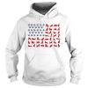 Cat yoga paw American flag veteran Independence Day shirt