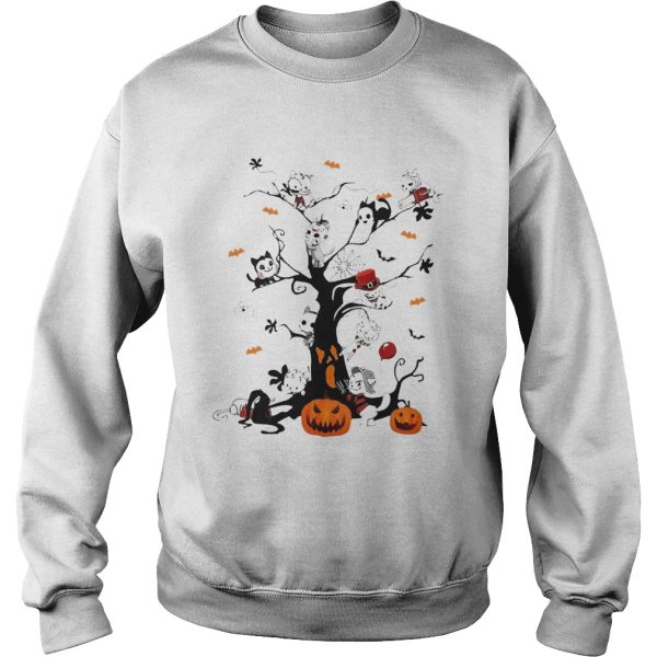 Cats Horror Kitties Tree Halloween shirt