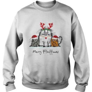 Cats merry fluffmas Christmas shirt 3