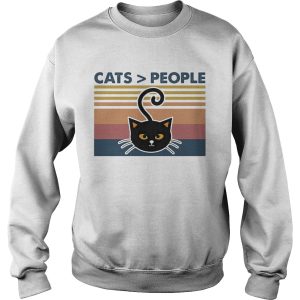 Cats people vintage retro shirt