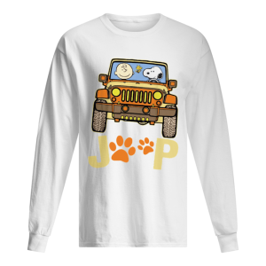 Charlie Brown and Snoopy Jeep paw dog shirt 1