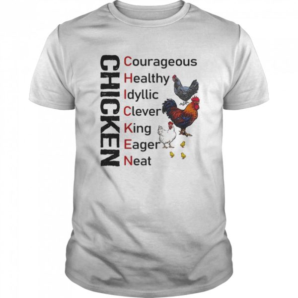 Chicken courageous healthy idyllic clever king eager neat shirt