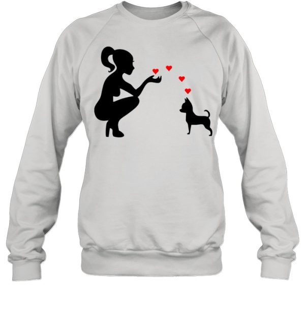 Chihuahua adorable hearts love shirt