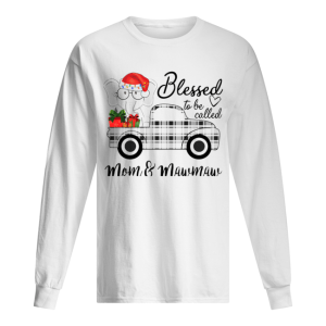 Christmas Blessed To Be Called Mom amp Mawmaw Elephant Truck T Shirt 1