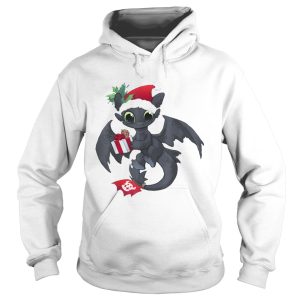 Christmas Dragon Wearing a Santa Hat shirt 1