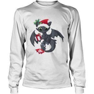 Christmas Dragon Wearing a Santa Hat shirt 2