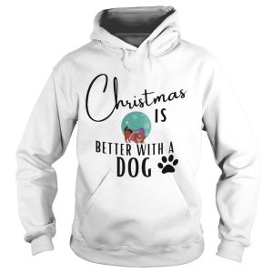 Christmas If Better With A Dog Paw shirt 1