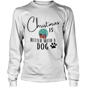 Christmas If Better With A Dog Paw shirt 2