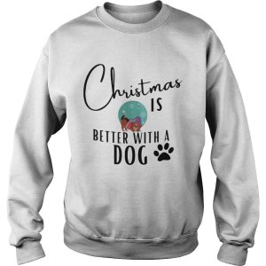 Christmas If Better With A Dog Paw shirt 3