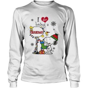 Christmas Snoopy I love being a grandma shirt 2