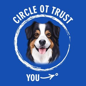 Circle of trust Australian Shepherd T shirt 2