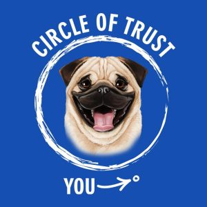 Circle of trust Pug T shirt 2