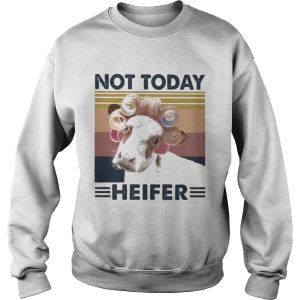 Cow Curlers Not today heifer vintage retro shirt